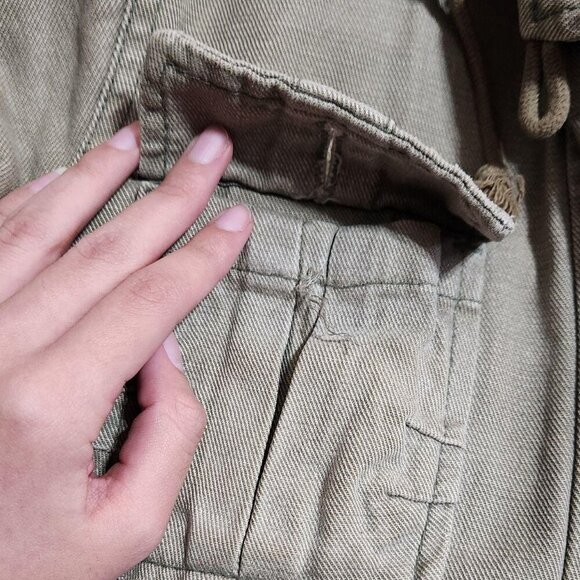 Abercrombie vintage quilted olive green jacket - Picture 7 of 7